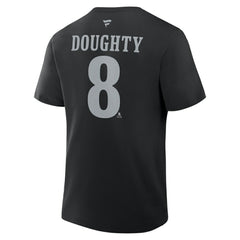 Drew Doughty Los Angeles Kings Fanatics Authentic Stack Name & Number T-Shirt Black