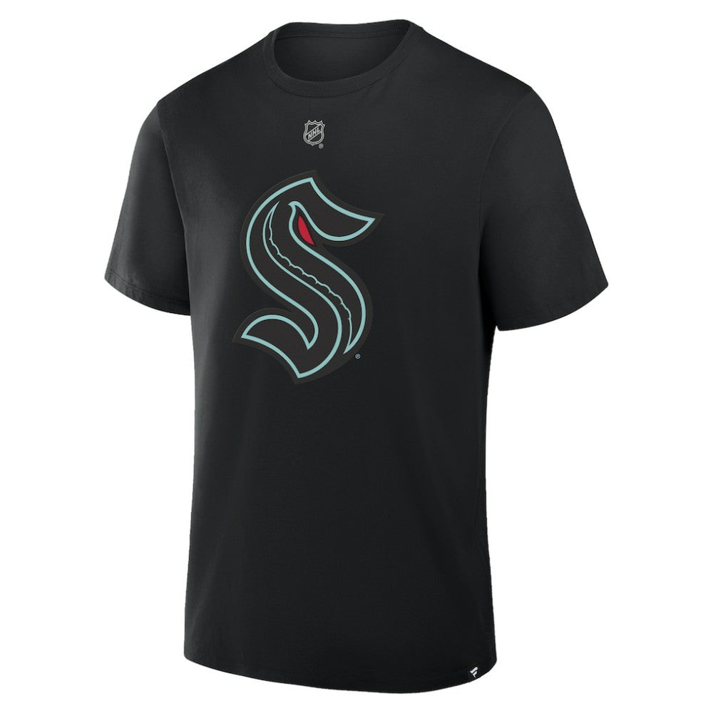 Philipp Grubauer Seattle Kraken Fanatics Authentic Stack Name & Number T-Shirt Black
