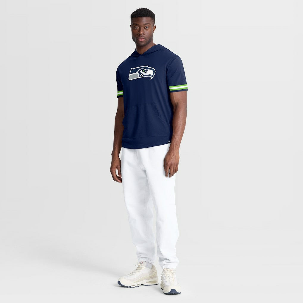 Seattle Seahawks Optimal Play Short Sleeve Hooded T-Shirt - College Navy discount