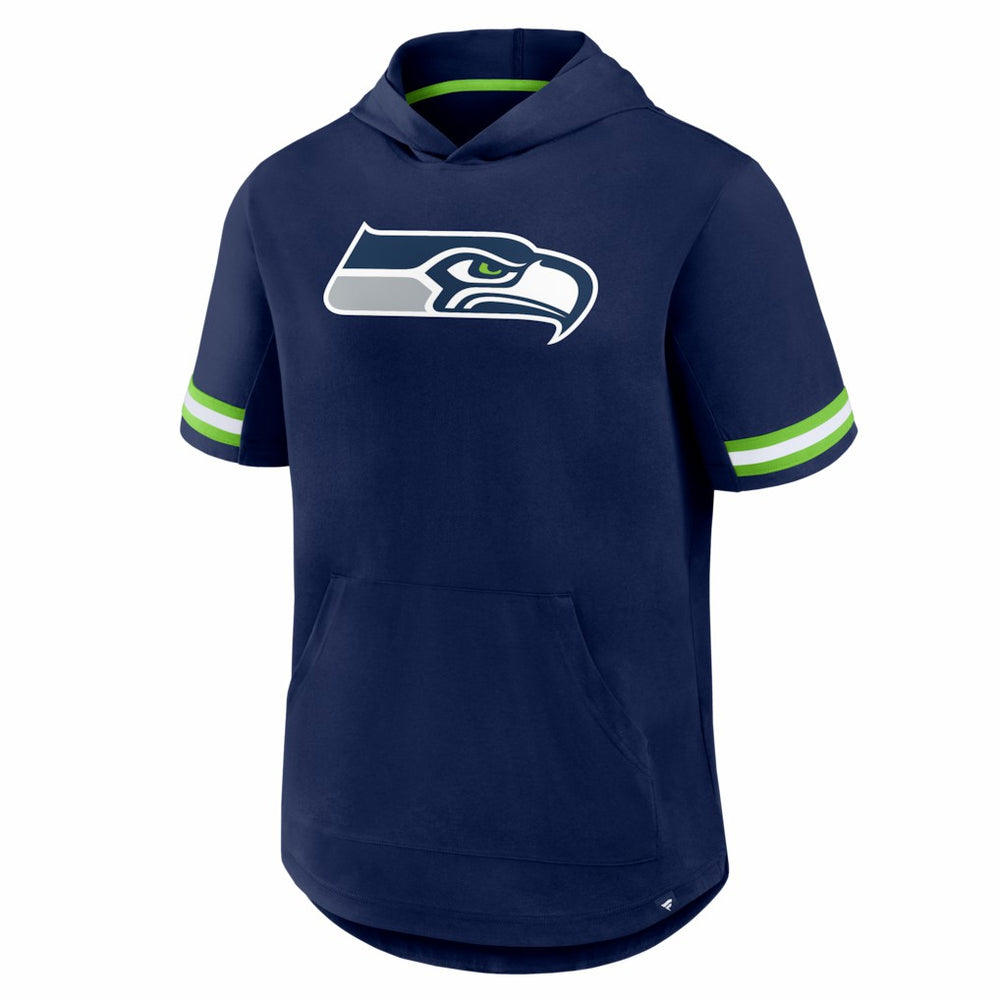 Seattle Seahawks Optimal Play Short Sleeve Hooded T-Shirt - College Navy discount