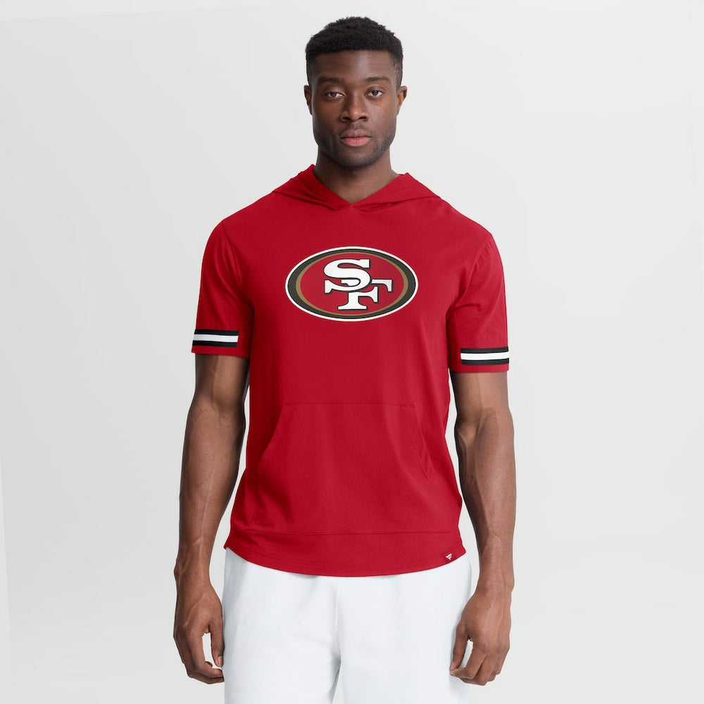 San Francisco 49ers Optimal Play Short Sleeve Hooded T-Shirt - Scarlet for sale