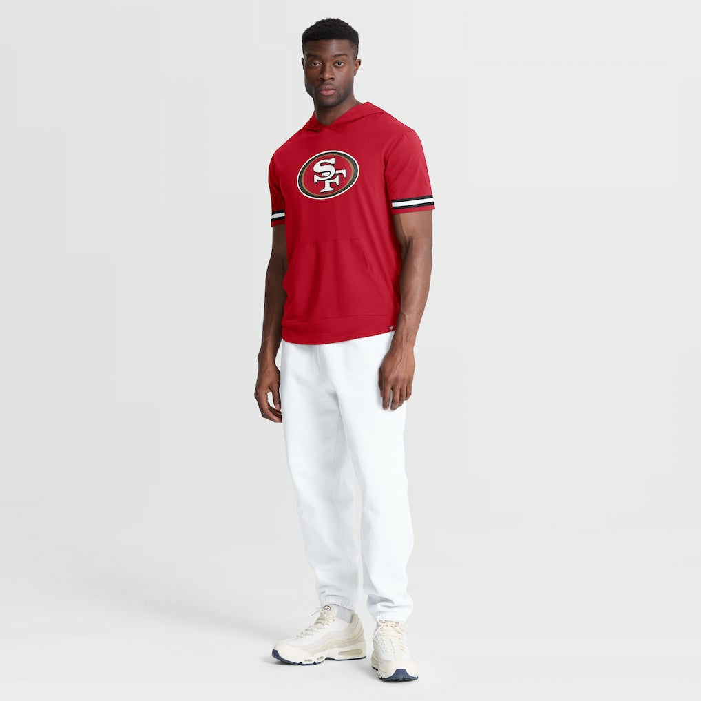 San Francisco 49ers Optimal Play Short Sleeve Hooded T-Shirt - Scarlet for sale