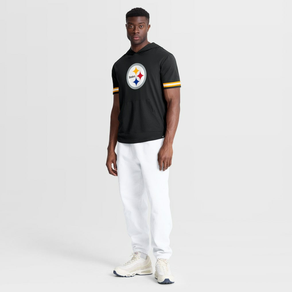 Pittsburgh Steelers Optimal Play Short Sleeve Hooded T-Shirt - Black on sale