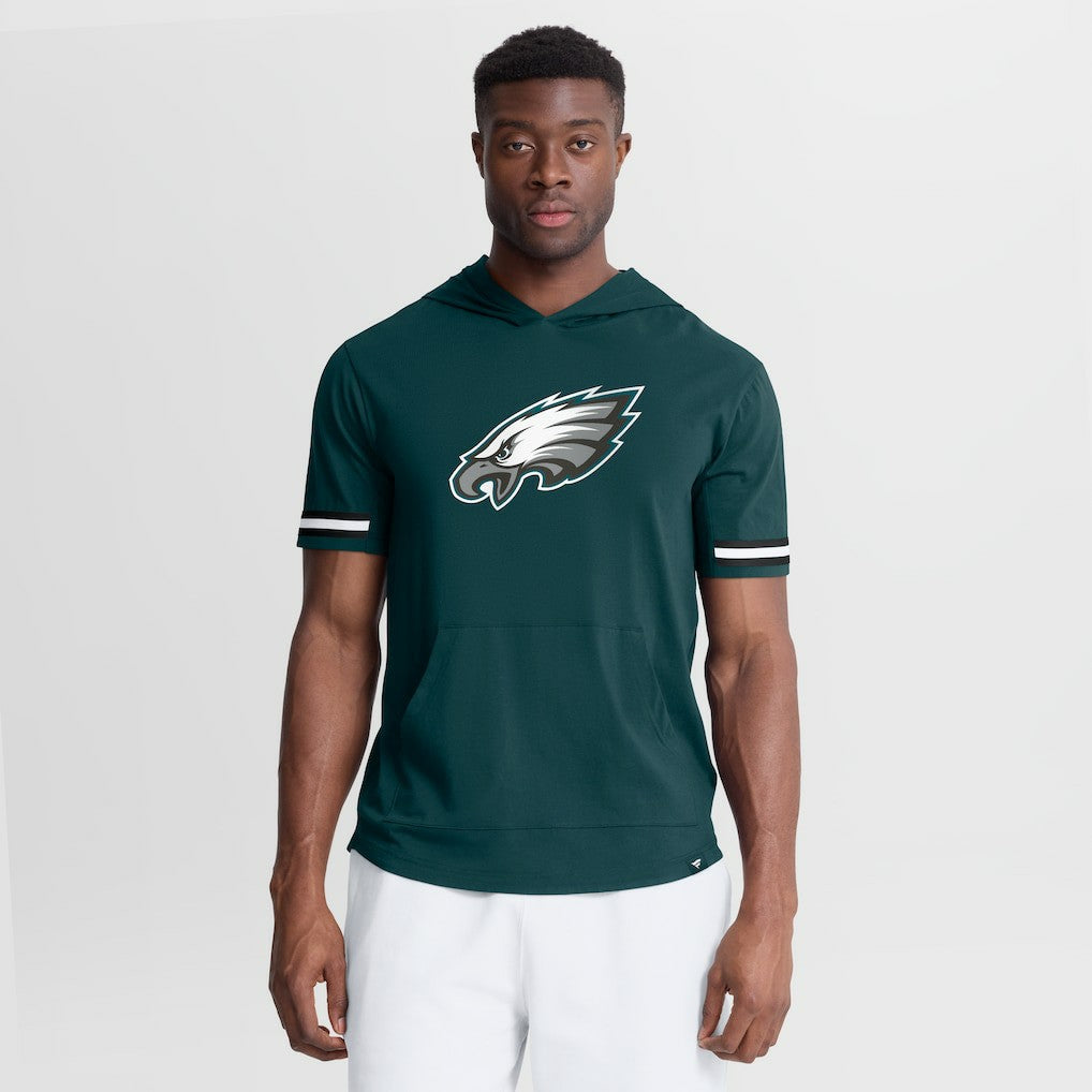 Philadelphia Eagles Optimal Play Short Sleeve Hooded T-Shirt - Midnight Green outlet
