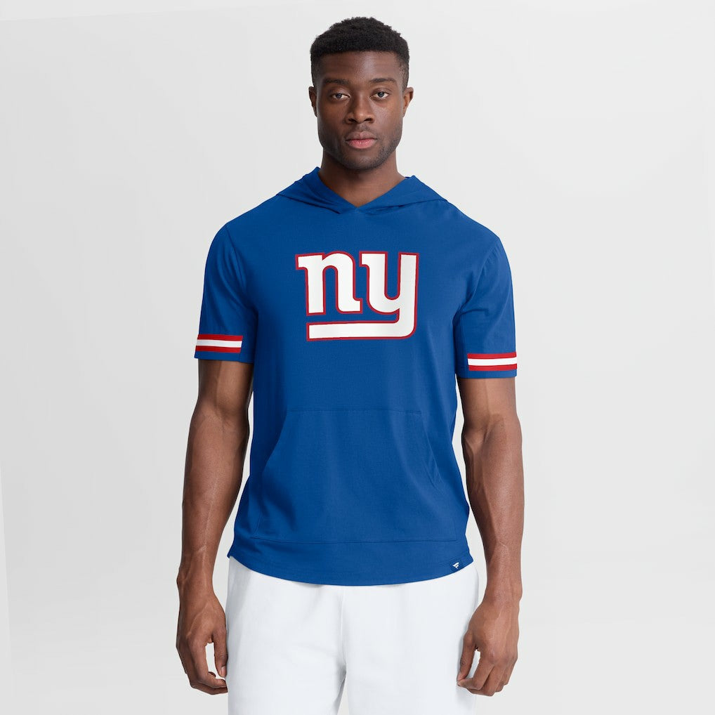 New York Giants Optimal Play Short Sleeve Hooded T-Shirt - Royal discount