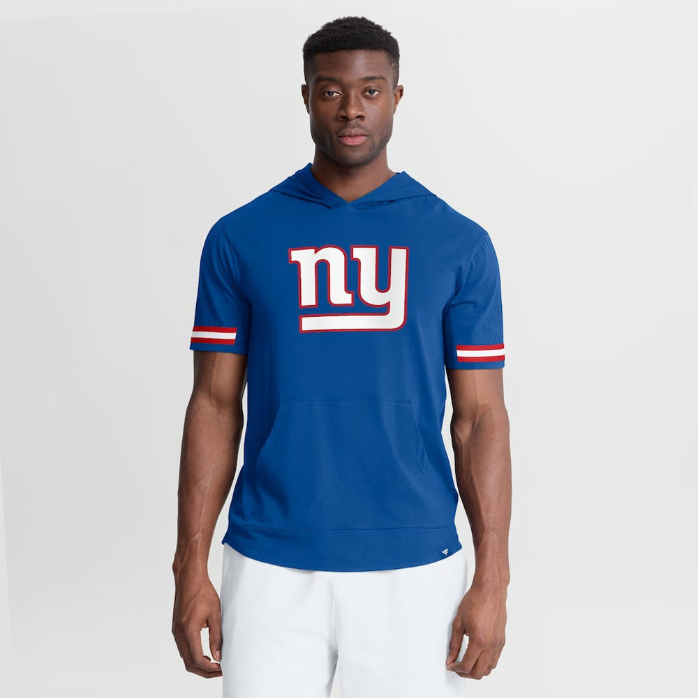 New York Giants Optimal Play Short Sleeve Hooded T-Shirt - Royal discount