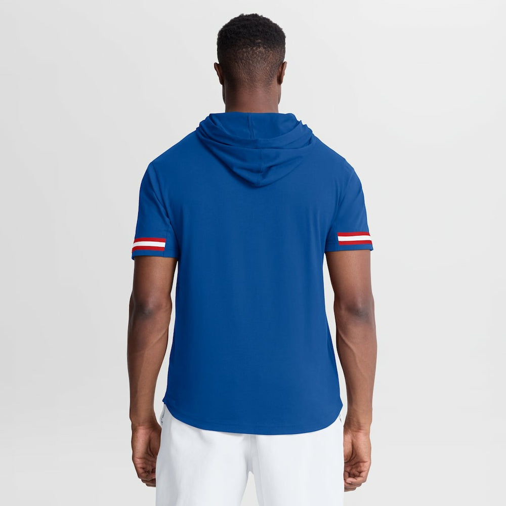 New York Giants Optimal Play Short Sleeve Hooded T-Shirt - Royal discount