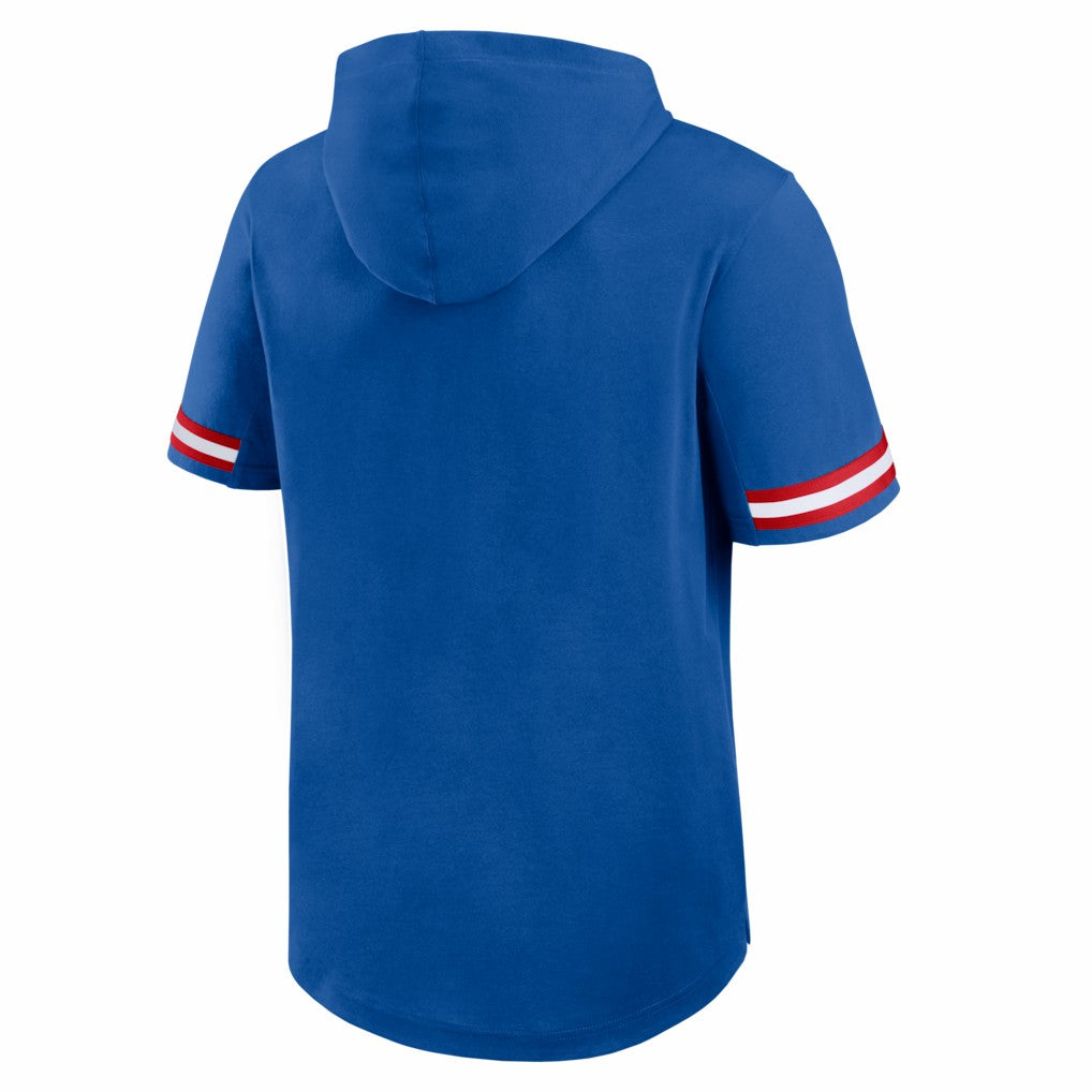 New York Giants Optimal Play Short Sleeve Hooded T-Shirt - Royal discount