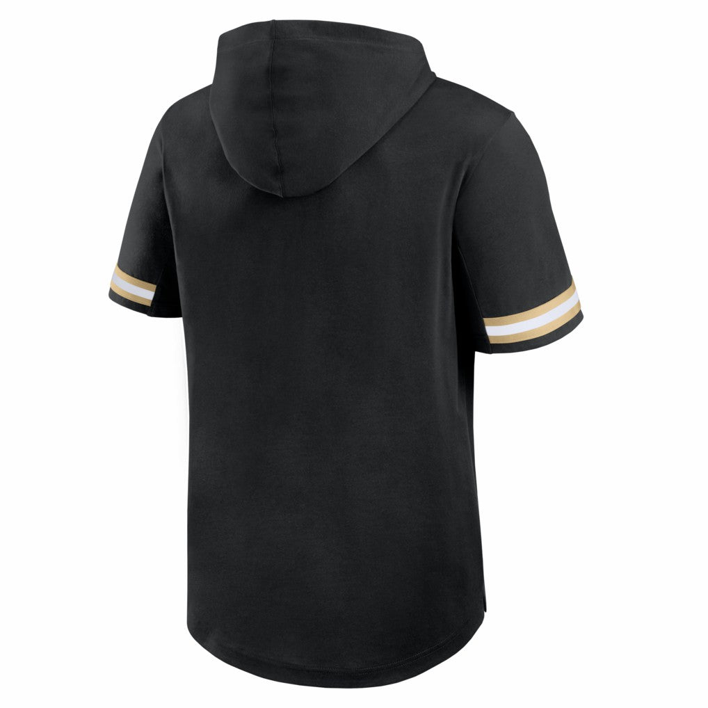 New Orleans Saints Optimal Play Short Sleeve Hooded T-Shirt - Black outlet