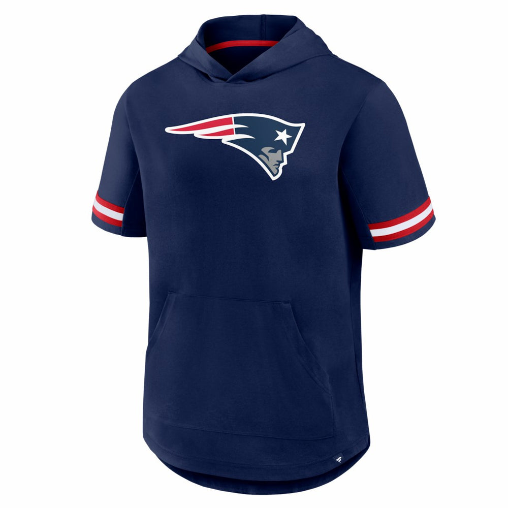New England Patriots Optimal Play Short Sleeve Hooded T-Shirt - Navy discount
