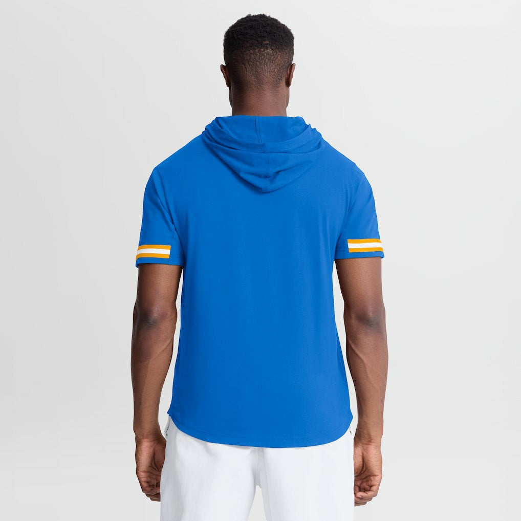 Los Angeles Chargers Optimal Play Short Sleeve Hooded T-Shirt - Powder Blue on sale