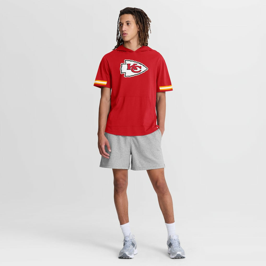 Kansas City Chiefs Optimal Play Short Sleeve Hooded T-Shirt - Red cheap