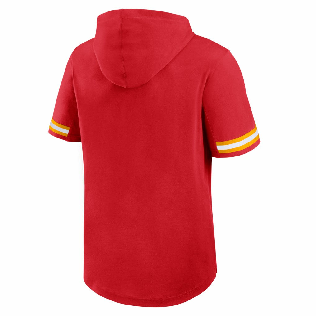 Kansas City Chiefs Optimal Play Short Sleeve Hooded T-Shirt - Red cheap