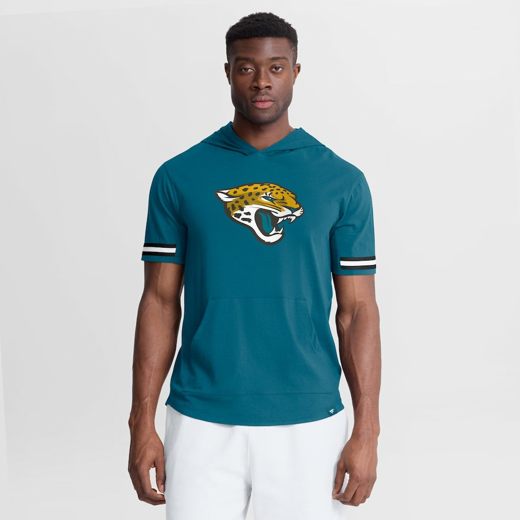 Jacksonville Jaguars Optimal Play Short Sleeve Hooded T-Shirt - Teal sale