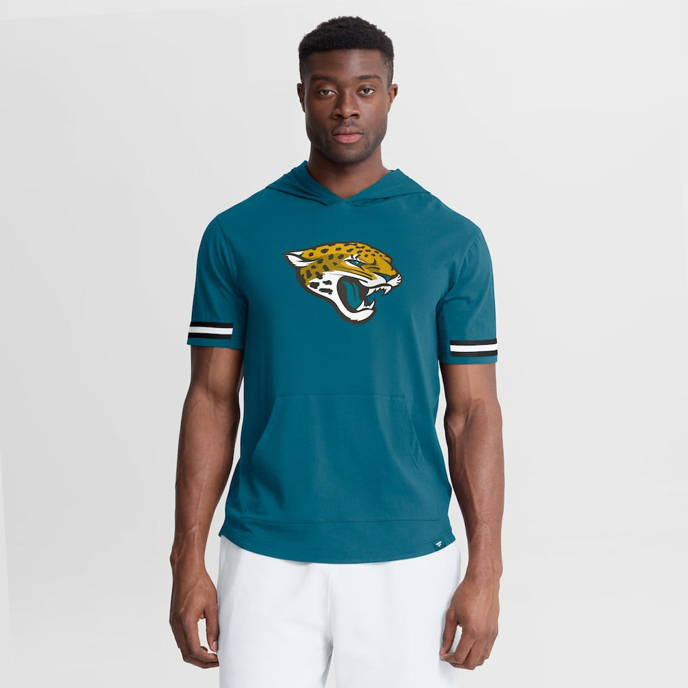 Jacksonville Jaguars Optimal Play Short Sleeve Hooded T-Shirt - Teal sale