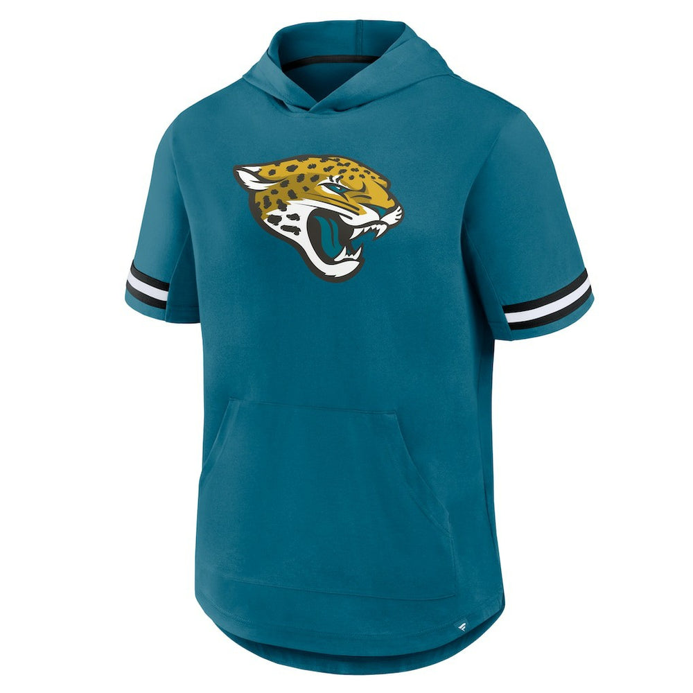 Jacksonville Jaguars Optimal Play Short Sleeve Hooded T-Shirt - Teal sale