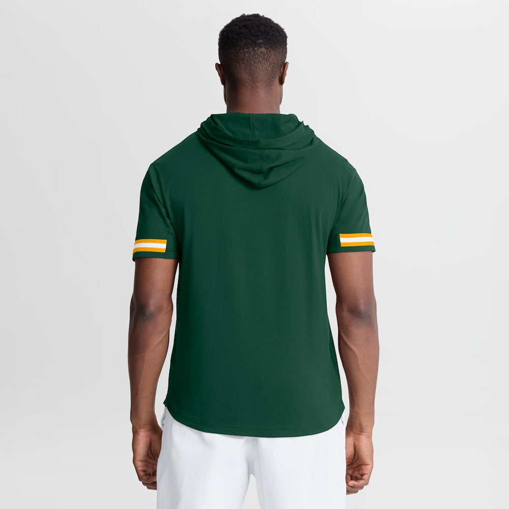 Green Bay Packers Optimal Play Short Sleeve Hooded T-Shirt - Green on sale