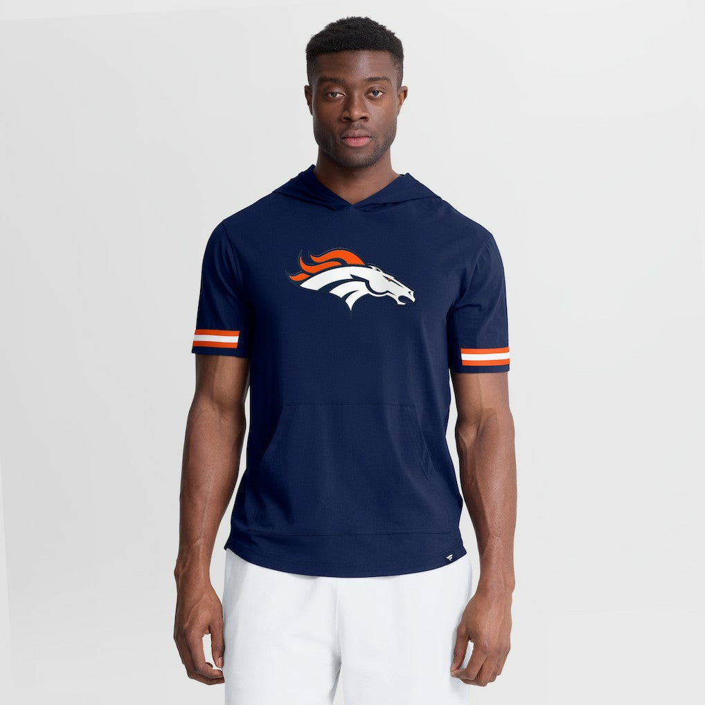 Denver Broncos Optimal Play Short Sleeve Hooded T-Shirt - Navy on sale