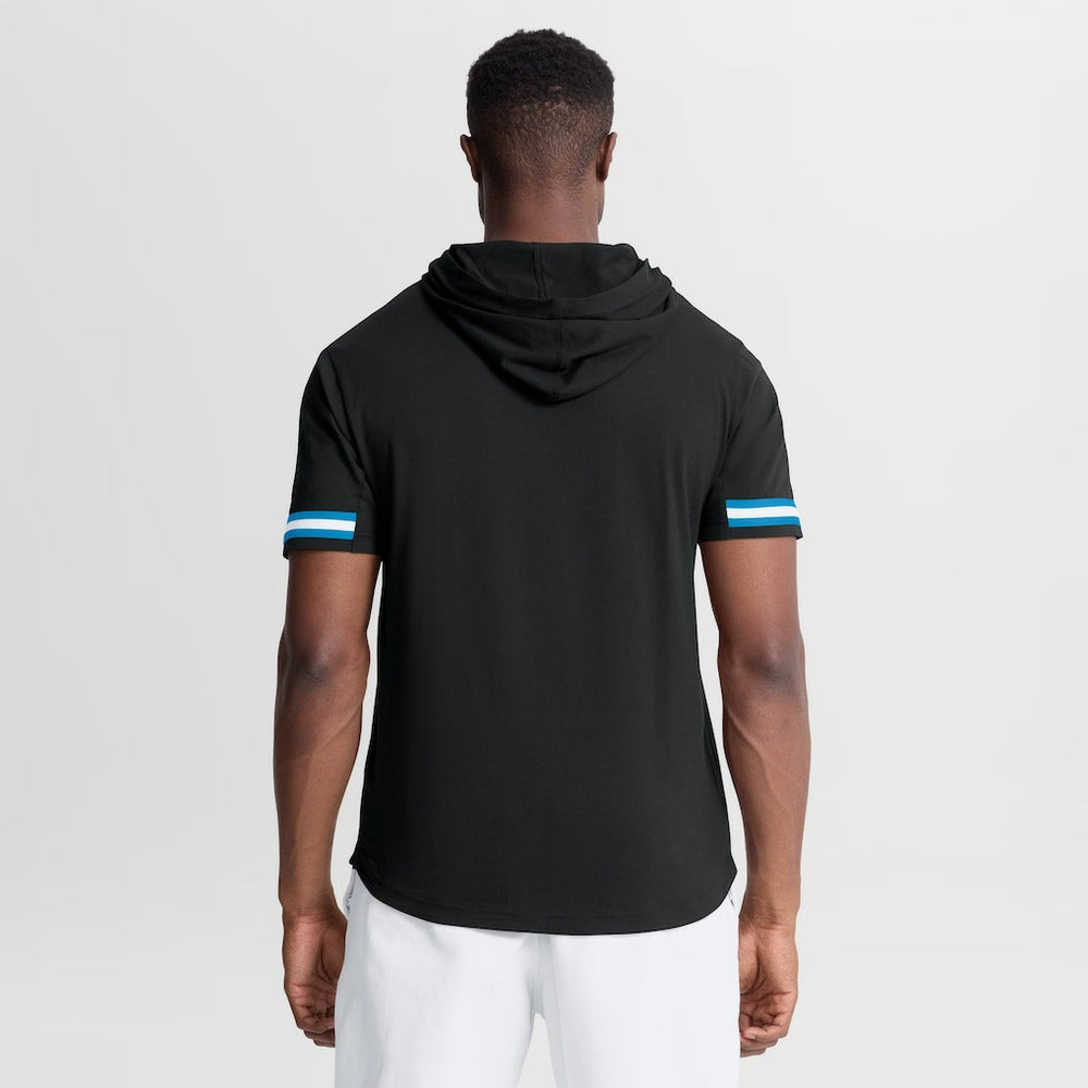 Carolina Panthers Optimal Play Short Sleeve Hooded T-Shirt - Black cheap