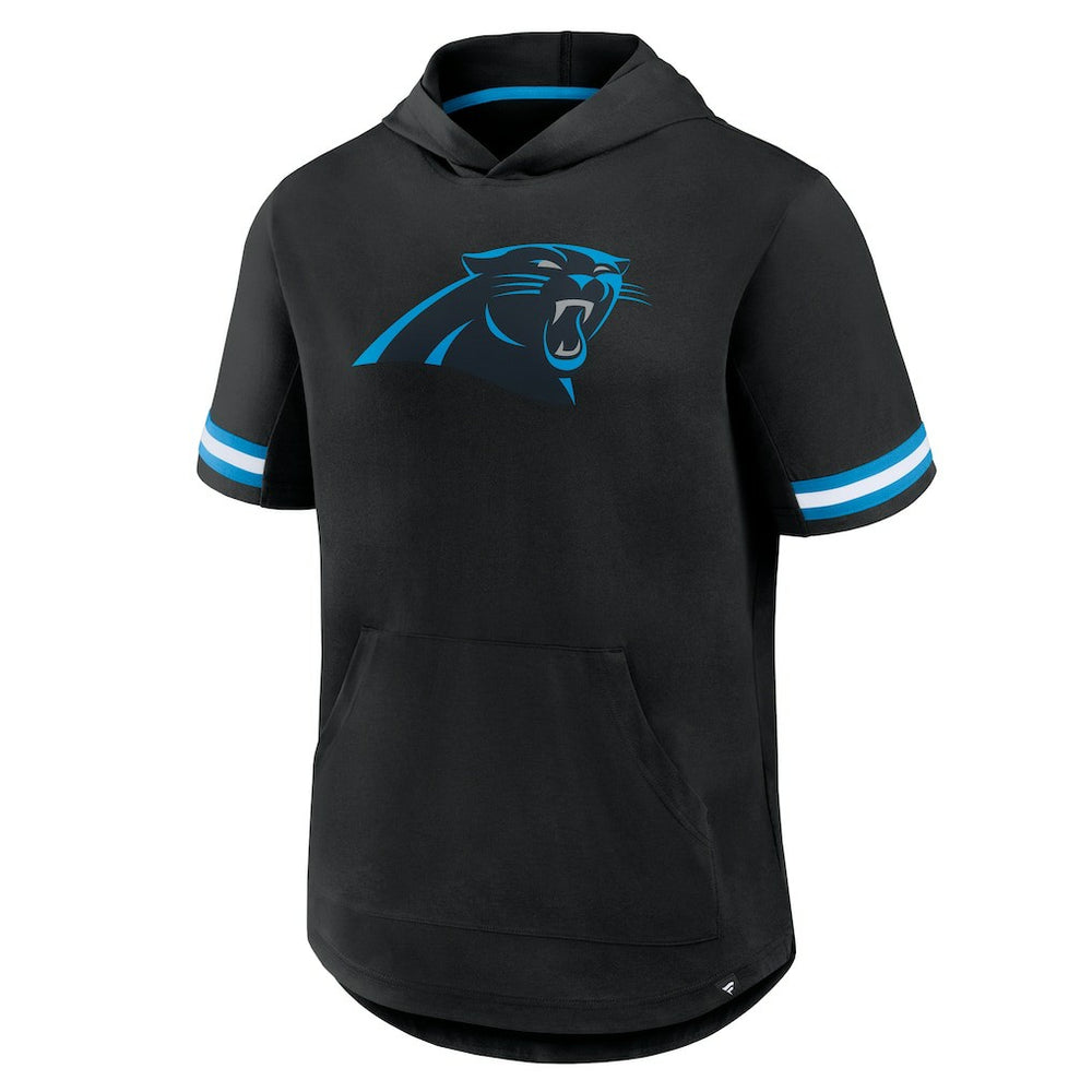 Carolina Panthers Optimal Play Short Sleeve Hooded T-Shirt - Black cheap
