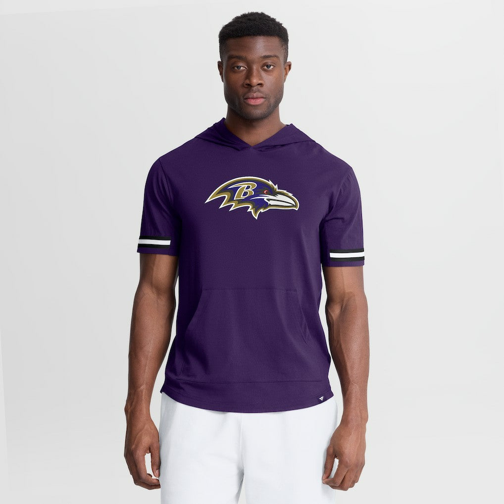 Baltimore Ravens Optimal Play Short Sleeve Hooded T-Shirt - Purple online