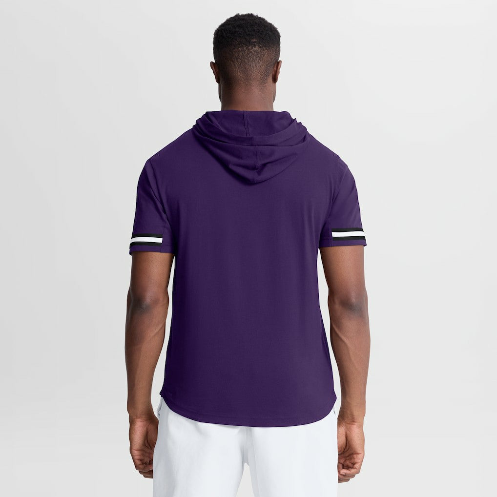 Baltimore Ravens Optimal Play Short Sleeve Hooded T-Shirt - Purple online