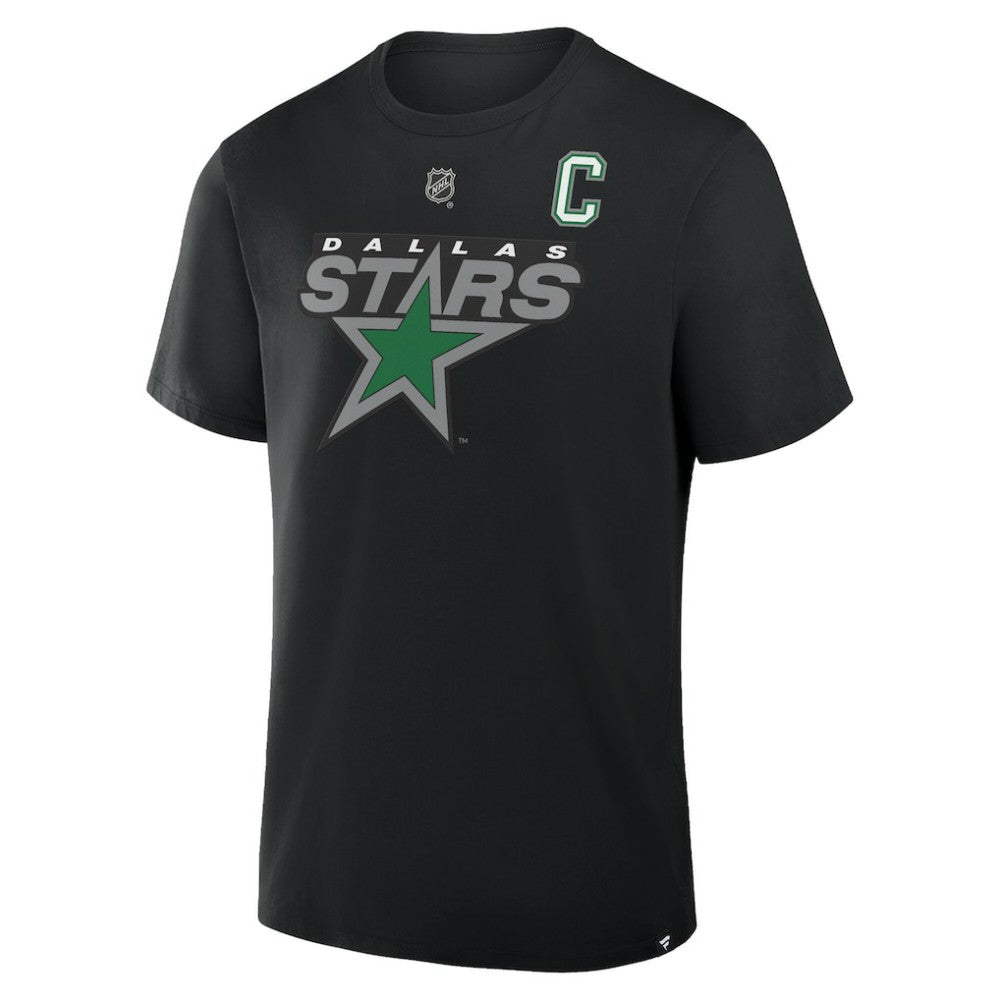 Jamie Benn Dallas Stars Fanatics Authentic Stack Name & Number T-Shirt Black