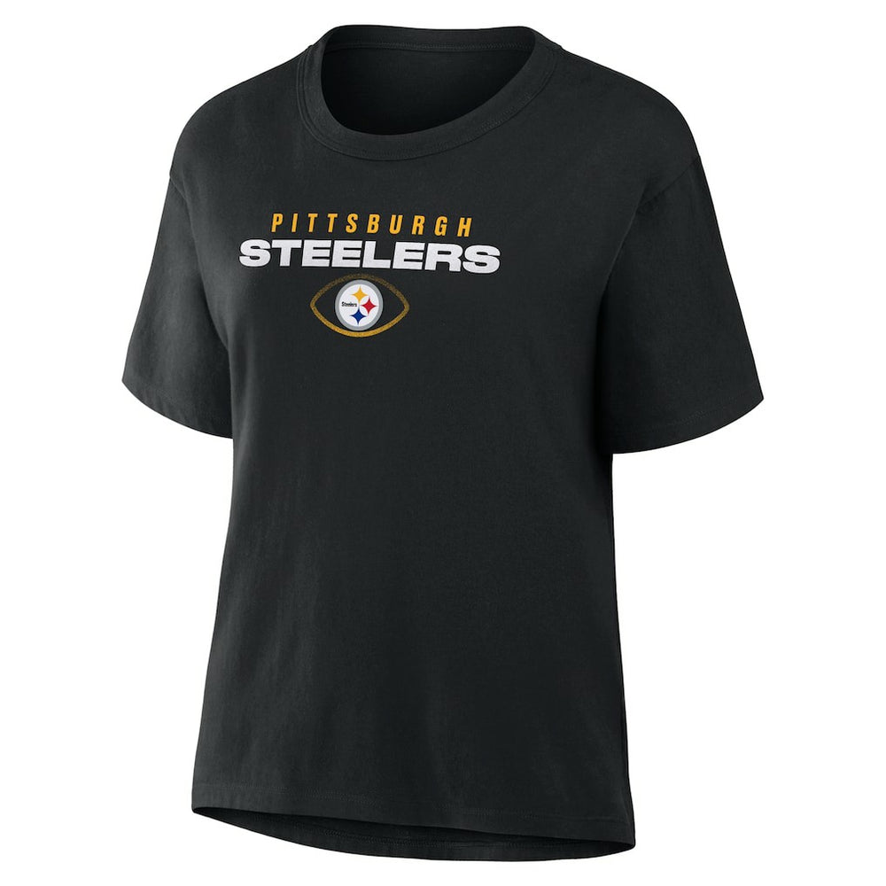 Pittsburgh Steelers Women's Fade Legacy T-Shirt - Black online