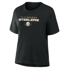 Pittsburgh Steelers Women's Fade Legacy T-Shirt - Black online