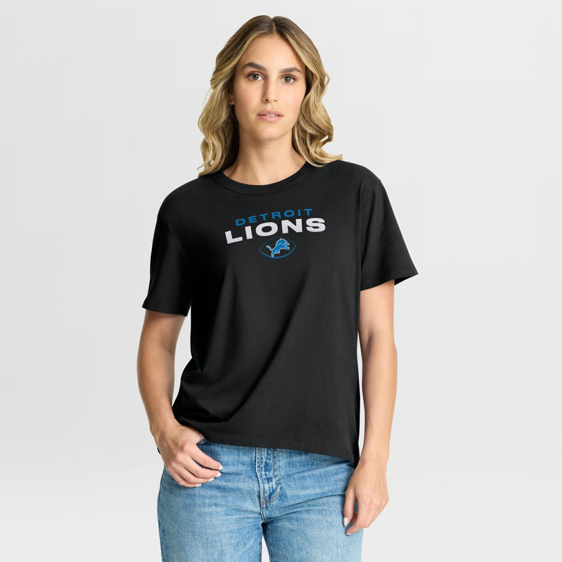 Detroit Lions Women's Fade Legacy T-Shirt - Black outlet