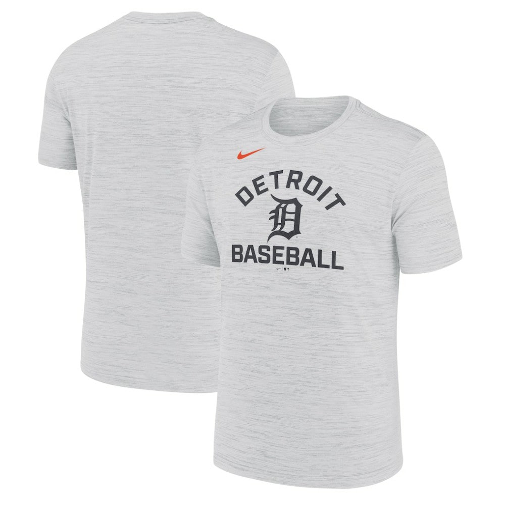 Detroit Tigers Velocity Team City Baseball Dri-FIT T-Shirt - Ash | Nike