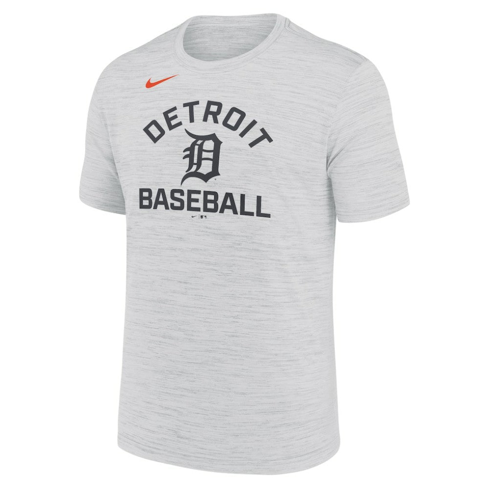 Detroit Tigers Velocity Team City Baseball Dri-FIT T-Shirt - Ash | Nike