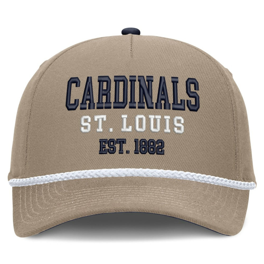 St. Louis Cardinals Father's Day Rope Rise Adjustable Hat - Khaki | Nike