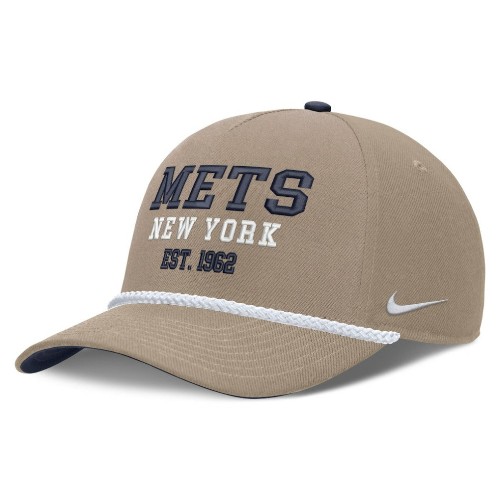 New York Mets Father's Day Rope Rise Adjustable Hat - Khaki | Nike