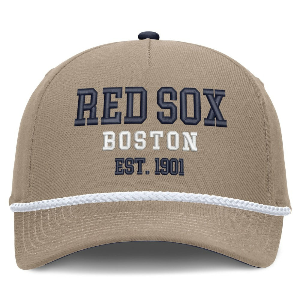 Boston Red Sox Father's Day Rope Rise Adjustable Hat - Khaki | Nike