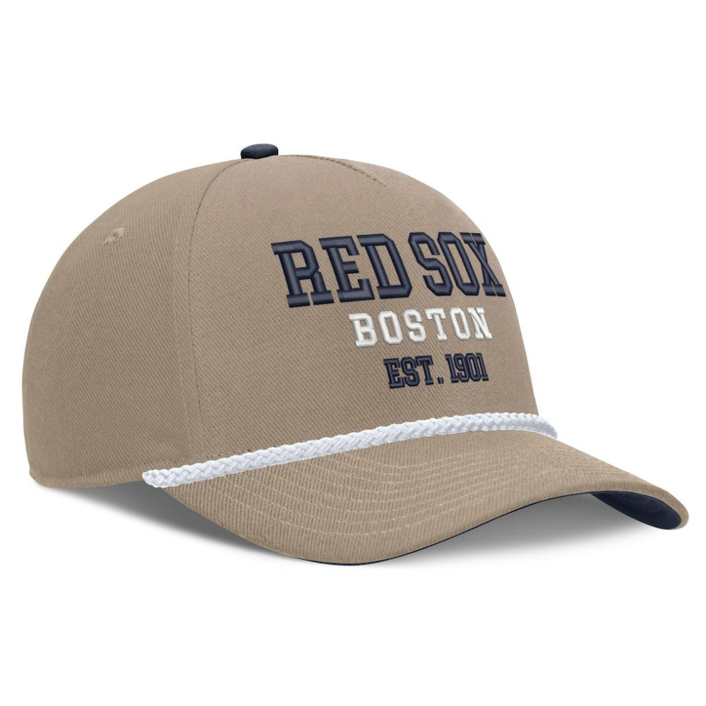 Boston Red Sox Father's Day Rope Rise Adjustable Hat - Khaki | Nike