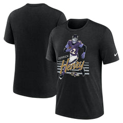 Derrick Henry Baltimore Ravens Player Graphic T-Shirt - Heather Black | Nike for sale