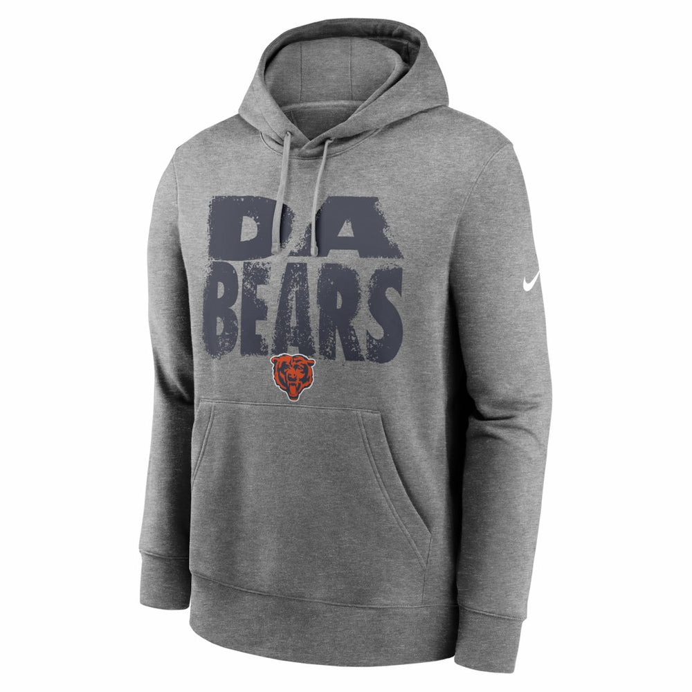 Chicago Bears Club Fleece Hoodie - Heather Gray | Nike online