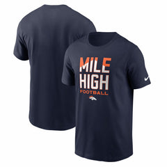 Denver Broncos Mile High Football T-Shirt - Navy | Nike cheap