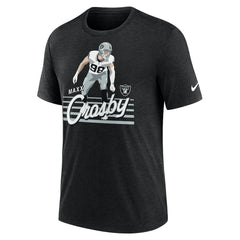 Maxx Crosby Las Vegas Raiders Player Graphic T-Shirt - Heather Black | Nike discount