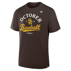 San Diego Padres 2025 MLB Postseason Locker Room T-Shirt - Brown