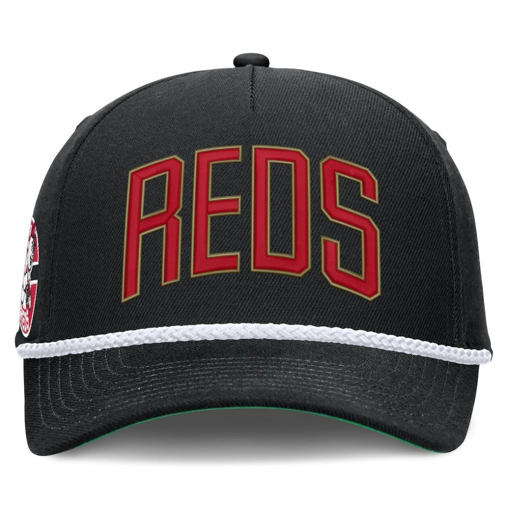 Cincinnati Reds Cooperstown Collection Rise Adjustable Hat - Black | Nike