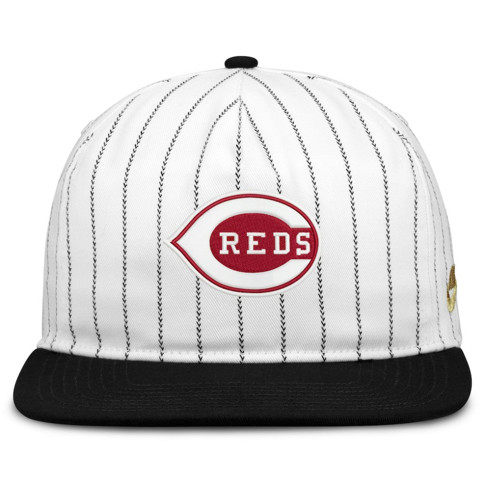 Cincinnati Reds Cooperstown Collection Pro Adjustable Hat - White/Black | Nike