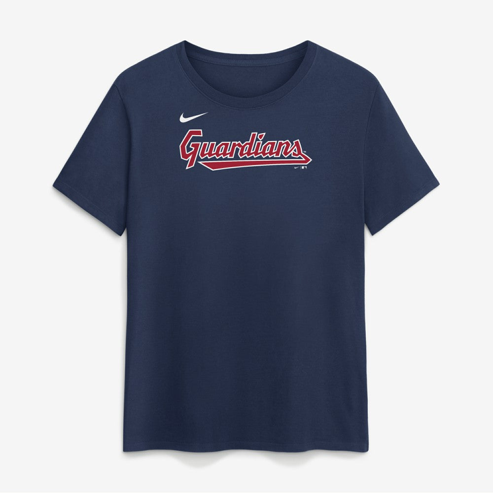 Cleveland Guardians Women's Wordmark T-Shirt - Navy | Nike