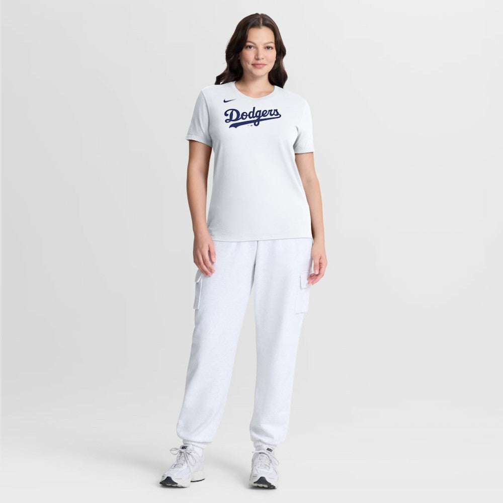Los Angeles Dodgers Women's Wordmark T-Shirt - White | Nike
