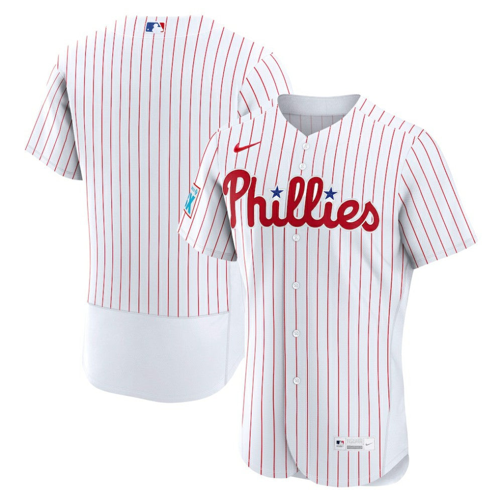 Philadelphia Phillies Home Sponsor Patch Authentic Jersey - White | Nike