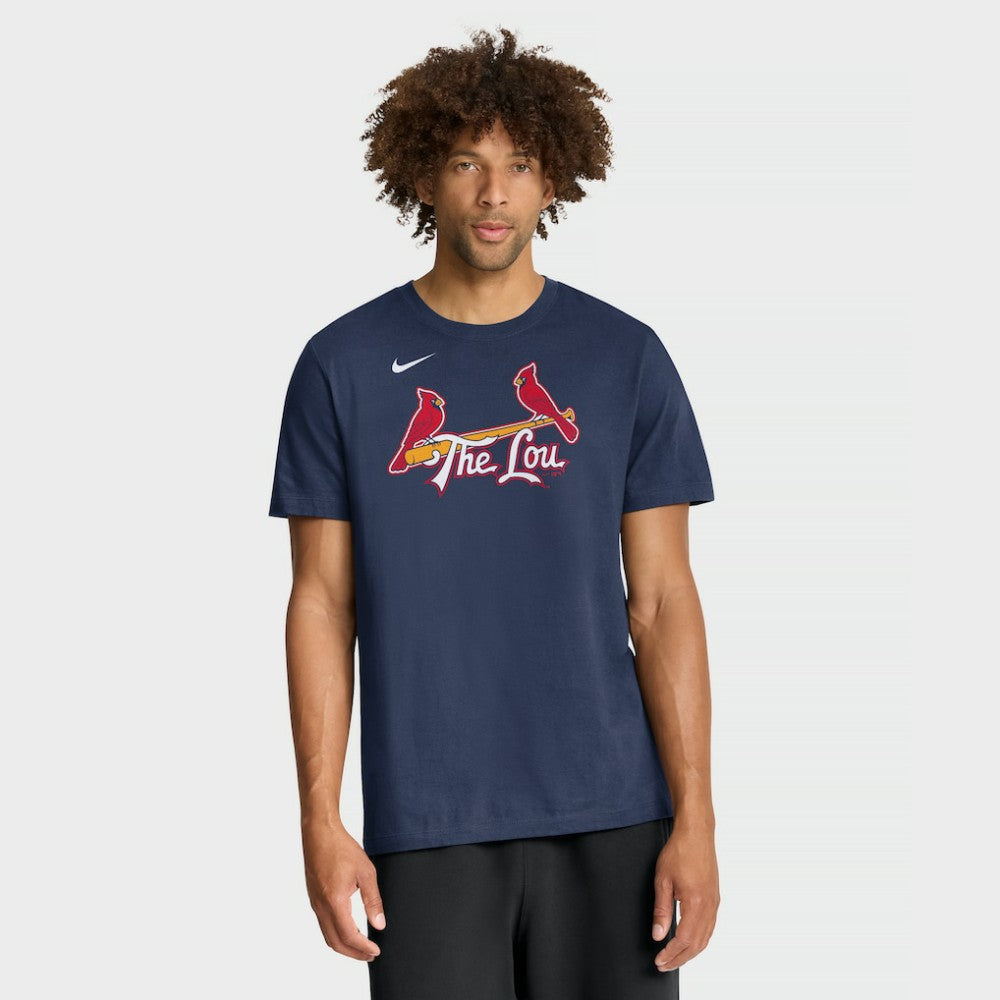 St. Louis Cardinals City Connect Large Logo T-Shirt - Navy | Nike