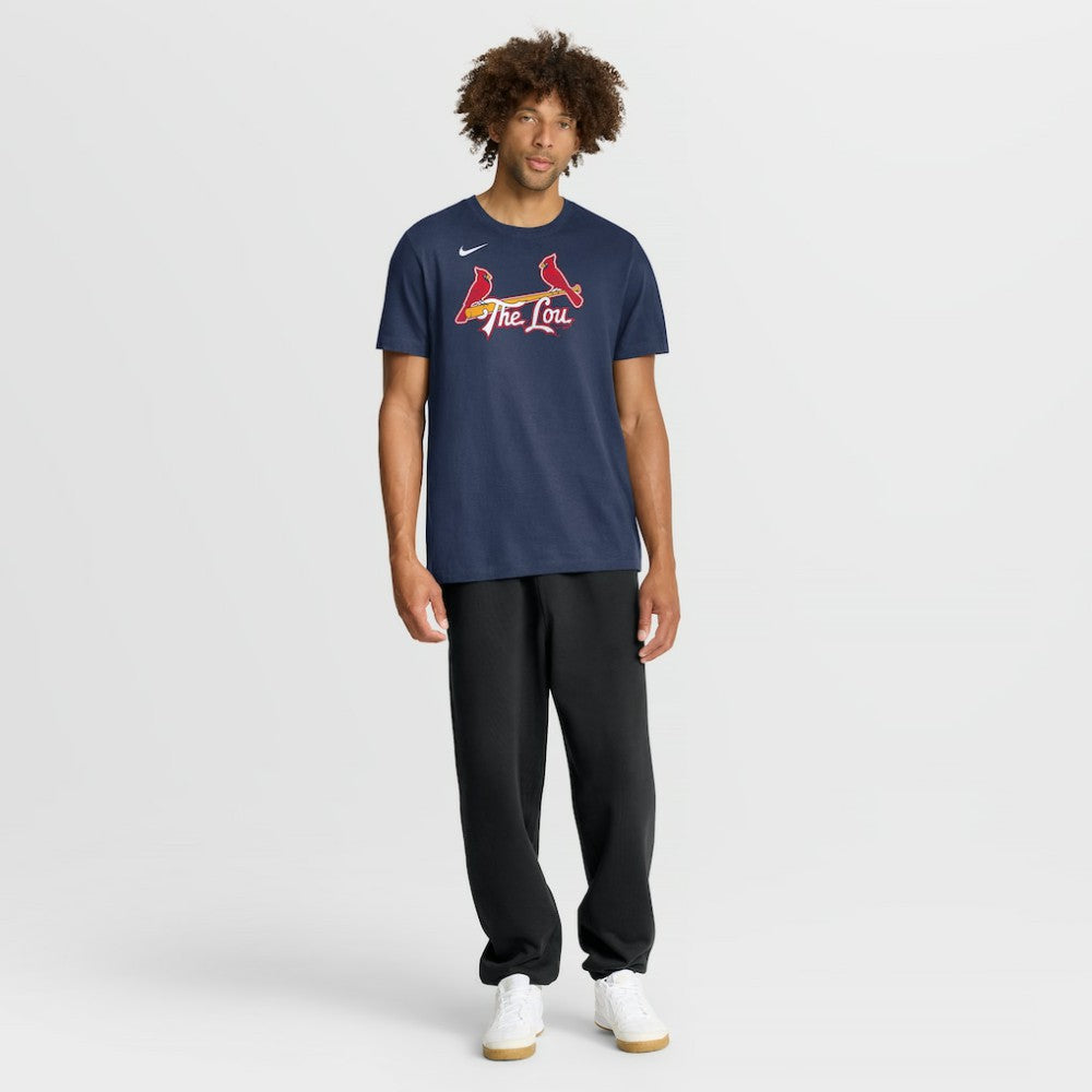 St. Louis Cardinals City Connect Large Logo T-Shirt - Navy | Nike