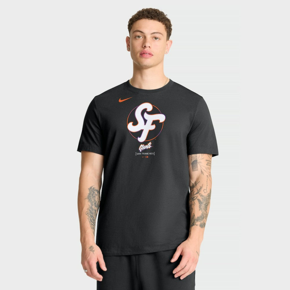 San Francisco Giants City Connect Large Logo T-Shirt - Black | Nike
