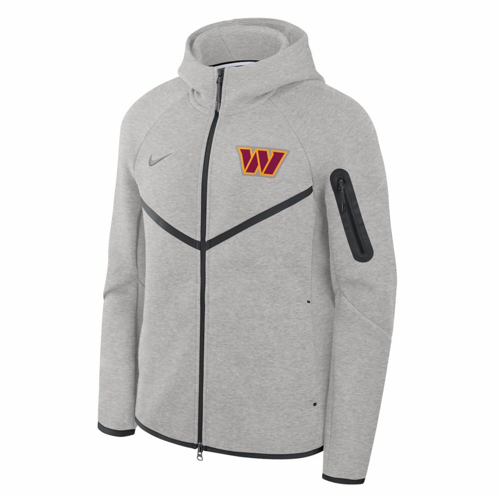 Washington Commanders Tech Fleece Raglan Full-Zip Windrunner Hoodie - Heather Gray | Nike cheap